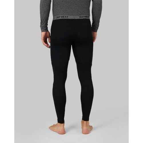 32 Degrees Heat Men's Lightweight Baselayer Legging | 4-Way Stretch | Thermal| Form Fitting