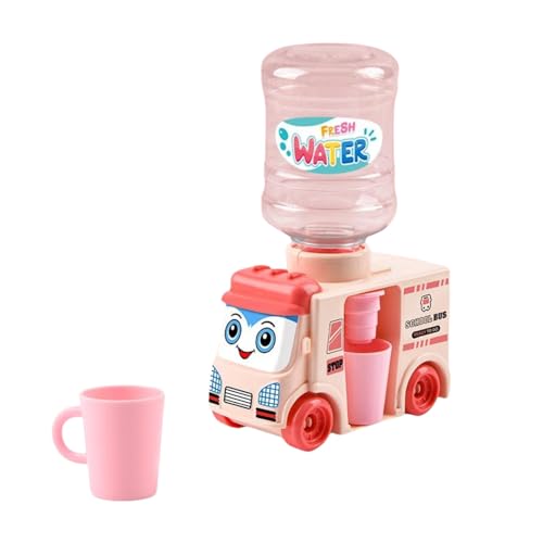 RMISODO Mini Water Dispenser for Kids, Adorable Bus Water Machine Kids, Large Capacity, Sliding School Bus Drinking Water ...