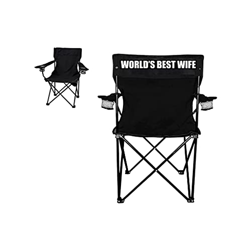 VictoryStore World's Best Wife Camping Chair with Carry Bag