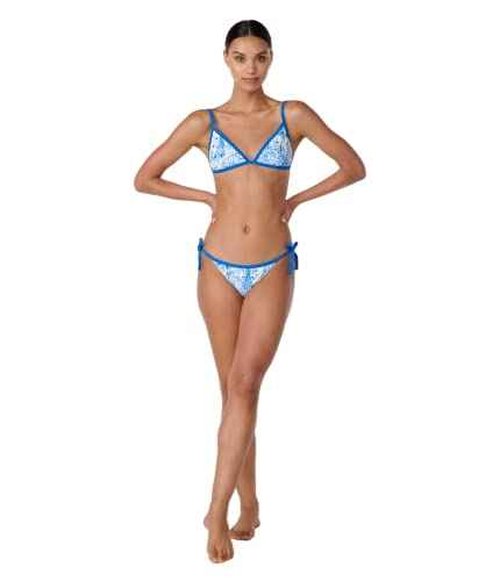 Karl Lagerfeld Paris Women's Standard Swim Bikini Top, French Blue