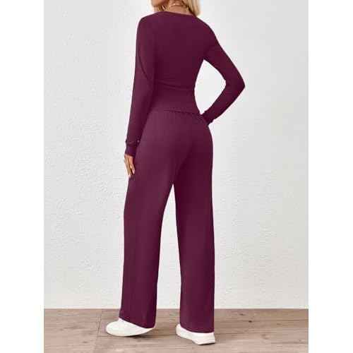 Trendy Queen 2 Piece Lounge Sets for Women Fall Outfits 2025 Fashion Two Piece Sweatsuits Business Casual Outfits Clothes