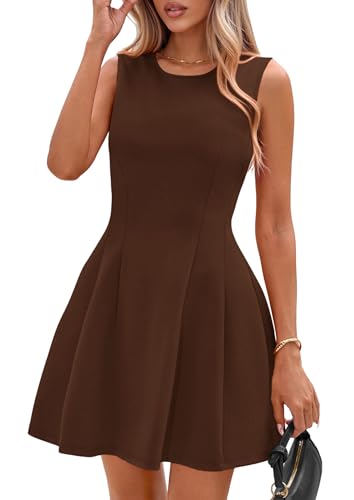 PRETTYGARDEN Summer Dresses for Women 2026 Elegant Classy Spring A Line Business Casual Work Graduation Cocktail Short Dress