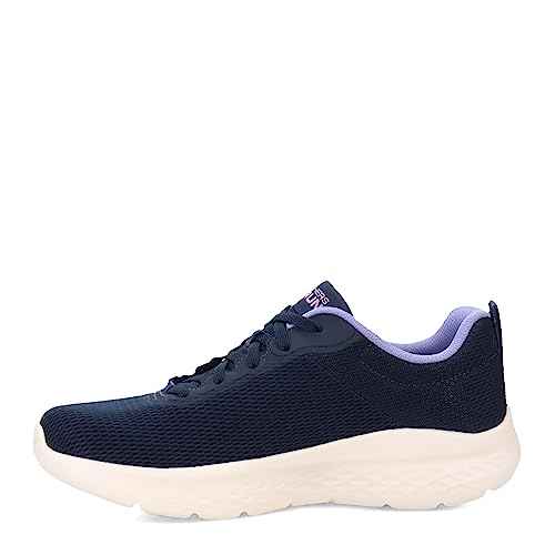 Skechers Women's GO Run LITE-Quick Stride Sneaker, Navy/Lavender, 9
