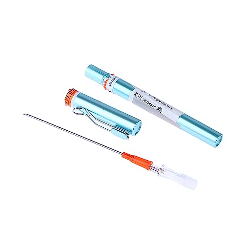 Tazrigo 2pcs 14G Emergency First Aid Kit Tension Pneumothorax Thoracic Needle Chest Decompression Needles Body Piercing Ne...
