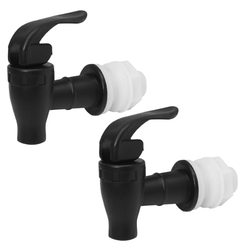 Biaungdo 2 Pcs Replacement Spigot for Beverage Dispenser, Black Push Style Beverage Dispenser Carafe Spigot Water Dispense...