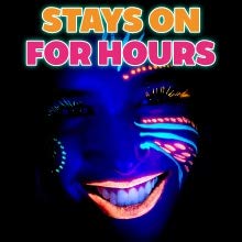 Kraze FX 6 Color Neon Face& Body Paint Palette (6 gram) with Brush - Water Activated, Professional UV Glow Blacklight Reactive Face Painting Kit, Hypoallergenic & Non-Toxic, Safe for Sensitive Skin