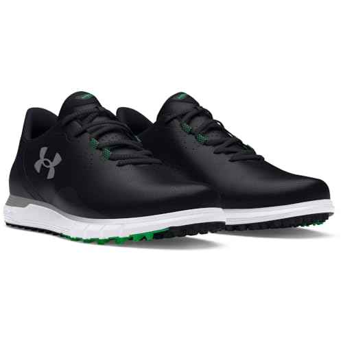Under Armour Men's Drive Fade Spikeless, (001) Black/Black/Titan Gray, 8, US