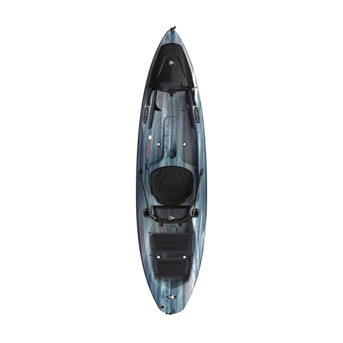 Pelican Seek 100XP - Sit on top Fishing Angler Kayak - Twin-Arched Multi-Chine Hull - Lightweight - 10 ft