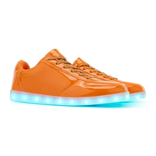 OEKLA Unisex LED Shoes - Fashion Light Up Sneakers, Breathable USB Charging Glowing Luminous LED Shoes for Men Women