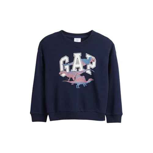 GAP Baby Boys' Oversized Crewneck Logo Sweatshirt