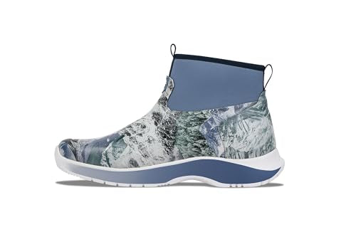 FISHOOZ Men's DryRun Ankle Deck Boot, Waterproof, Breathable, Storm-Proof Rubber Shell, Boat Boot, Fishing Boot, Rain Boot