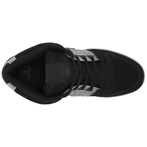 DC Men's Pure High Top Wc Skate Shoes Casual Sneakers, Black/Battleship/Armor, 6.5