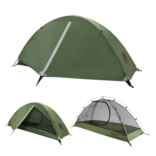1/2 Person Backpacking Tent for Camping - Ultralight & Waterproof Outdoor Camping Tent, Easy Set Up Compact Tent for 3 Sea...