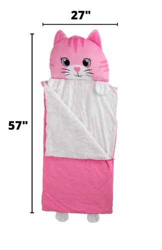 Kid's Nap Buddies Character Preschool Nap Mat, Toddler Sleeping Bag with Pillow for Daycare, Ages 3+