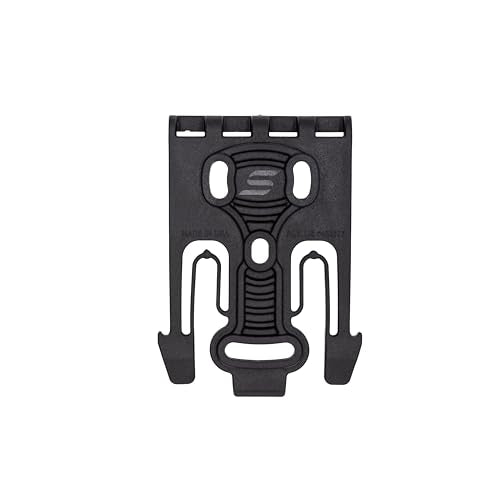 Safariland Quick Locking System Kit 9006483 Polymer Attachment for Weapon Holster with Locking Fork and Duty Receiver Plate - Black, One Size