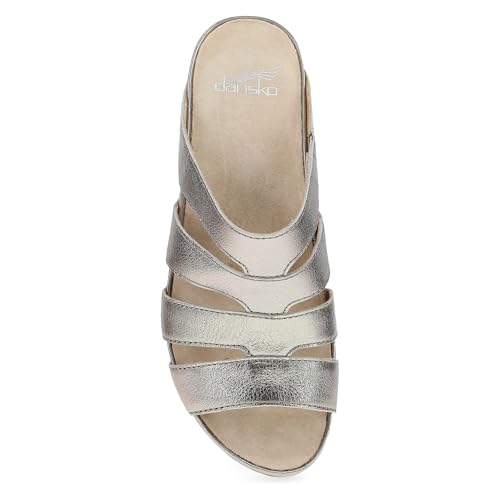 Dansko Lyndi Slide Sandals for Women - Caged-Style Design with Leather Uppers and Lightweight Rubber Outsole