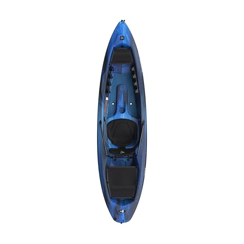 Pelican Seek 100X - Recreational Sit on top Kayak - Lightweight Smart Design - Adjustable Ergoform™ Seating System - 10 ft