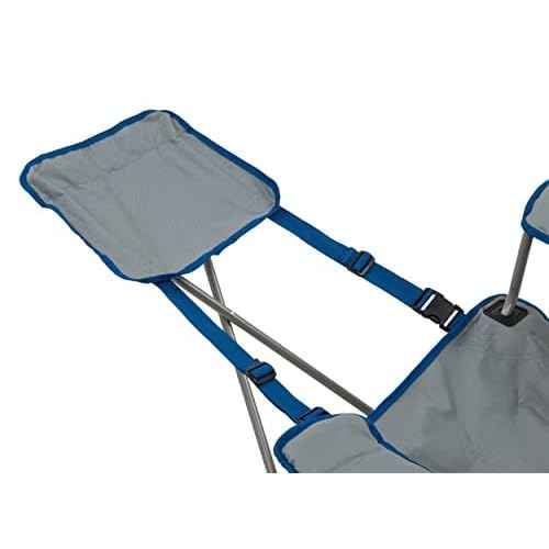 ALPS Mountaineering Escape Lounge Camping Chairs for Adults with Footrest and Adjustable Armrests, Sturdy Steel Frame, Compact Foldable Design, and Carry Bag