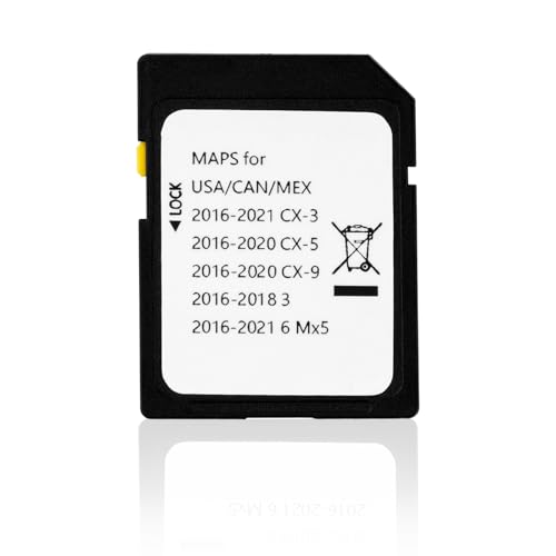 Forccord Latest Version Navigation SD Card Fits for Mazda 2014-2018 - 3, 2016-2024 - Mazda 6/CX-3/MX-5, 2016-2020 - CX-5/C...