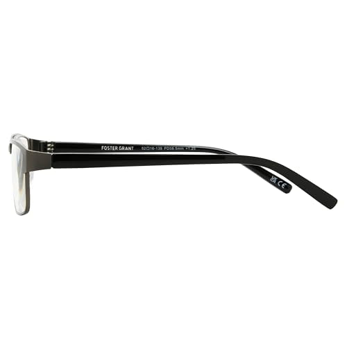 Foster Grant Men's Leo Square Reading Glasses