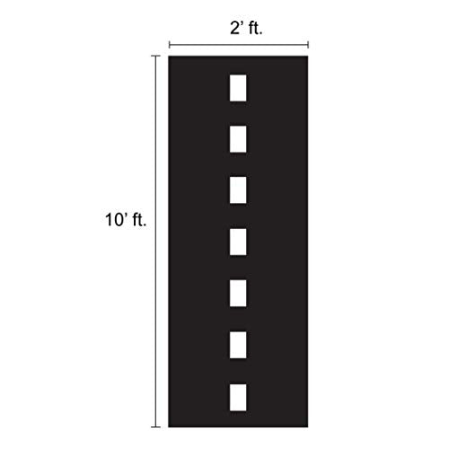 Super Z Outlet 10ft Long Racetrack Floor Running Racer Party Decoration Mat Drag Race Car Road Go Kart Theme Birthday Game...