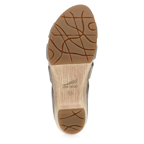 Dansko Lyndi Slide Sandals for Women - Caged-Style Design with Leather Uppers and Lightweight Rubber Outsole