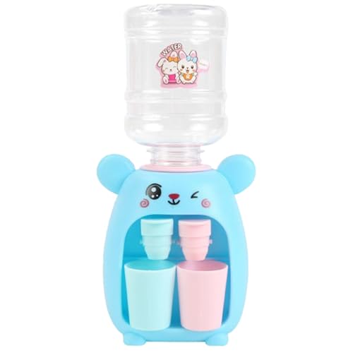 Kids Water Dispenser Toy Mini Water Machine Toy Children Lovely Water Dispenser Drink Water Machine Toy for Kids (Blue)