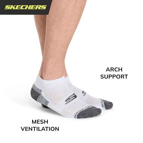 Skechers Men's 6 Pack Quarter Crew Socks