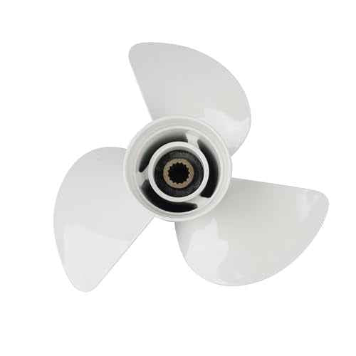 GELUOXI 14" x 11" Outboard Boat Propeller Replacement for Yamaha 60 70 75 80 85 90 115 HP 15 Spline 6E5-45954-00-EL
