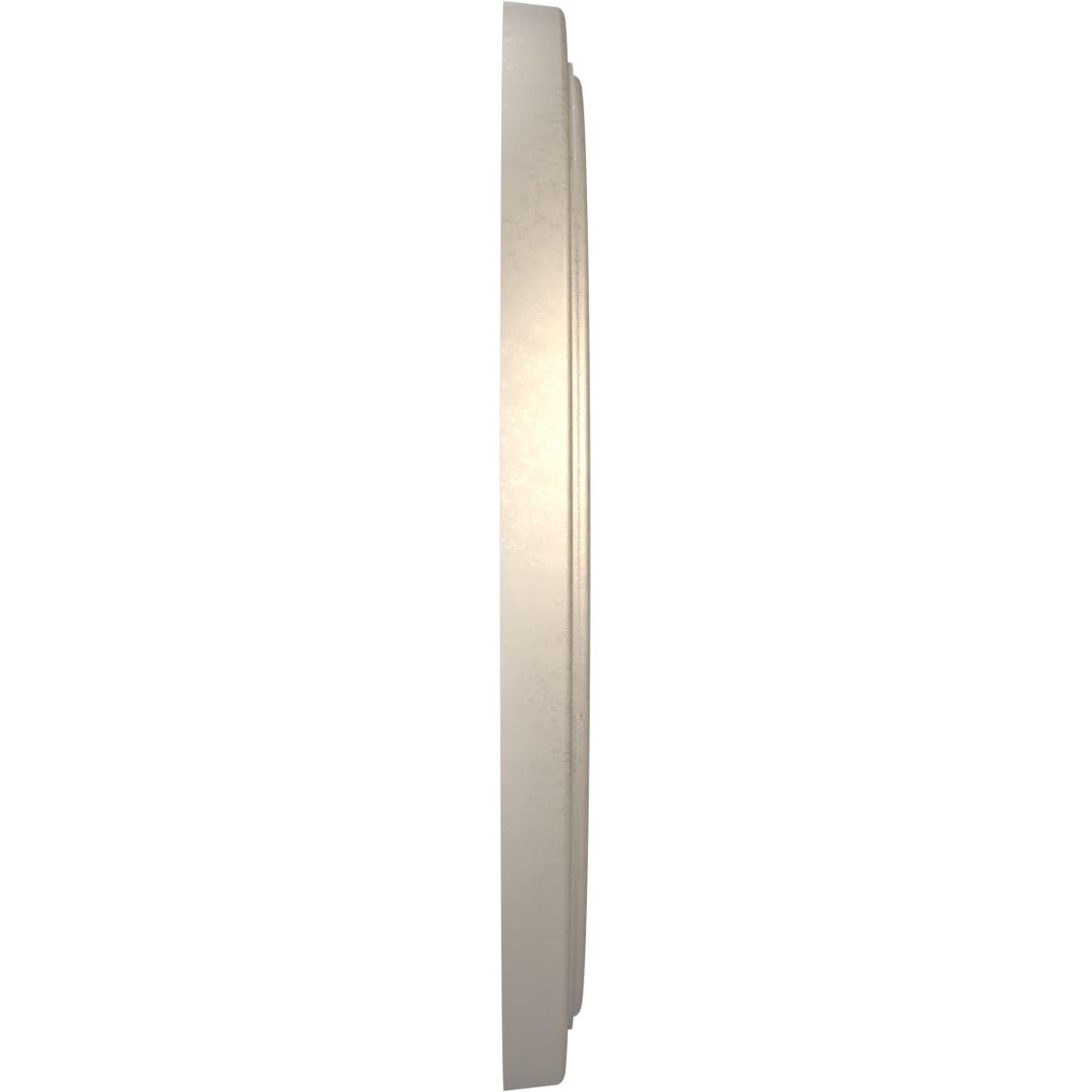 19Od X 3 1/2Id X 1 1/2P Traditional Thermoformed Pvc Ceiling Medallion (Fits Canopies Up To 11 1/2), Metallic Silver Metallic