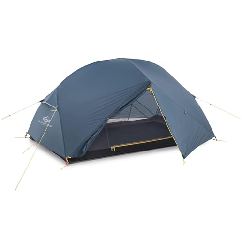 Blackpongo Neptune 2 Person Backpacking Tent - Ultralight Freestanding Tent with 4000mm Waterproof, Dual Vestibules & No-S...