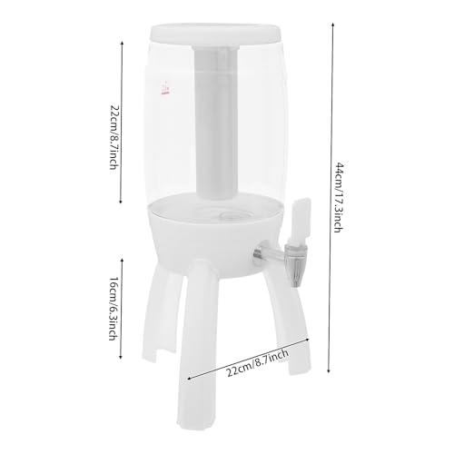 Mimosa Tower,Beer Dispenser With Ice Tube And Spigot,3l / 101.44 Oz Party Drink Dispenser With Led Light For Bar/Party,Bee...