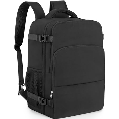 Snoffic Travel Backpack for Women Men,Travel Laptop Backpack w/USB Charging Port, Waterproof Travel Backpack Carry On Flig...