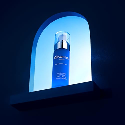 Bakuchiol Miracle Night Serum - Retinol Serum for Face - Restores Luminosity, Firms, Plumps and Hydrates Skin - Facial Moisturizer - 1 oz