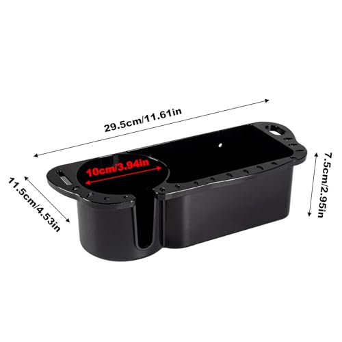 Marine Cup Organizer – Boat Storage System, Black Tackle Holder Accessory, Abs Kayak Storage Unit | Saltwater Angler Setu...