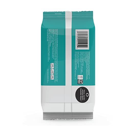 Amazon Basics Adult Wet Wipes Flushable Fragrance Free, 126 Count (3 Packs of 42) Packaging May Vary
