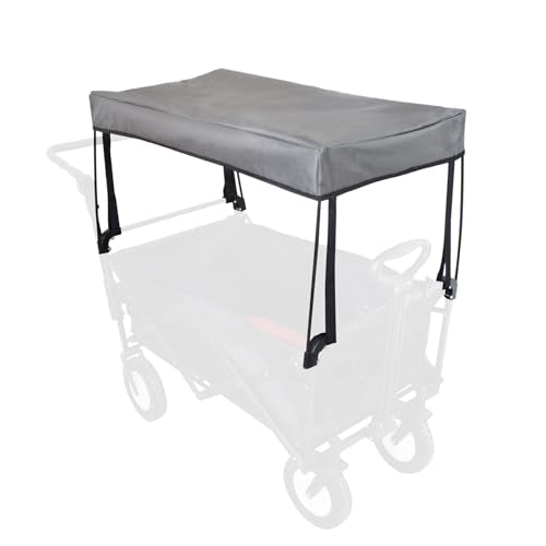 YEEDOIDO C2 Canopy for Wagon Attachment, Awning Shade Cover for Kids Folding Collapsible Beach Utility Grocery Push Pull W...