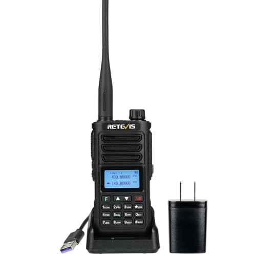 Retevis RA89 Ham Radio, Dual Band Handheld Radio, IP68 Waterproof Two Way Radio, 2500mAh USB-C Rechargeable, Chirp, Flashlight, Long Range Walkie Talkies for Hunting, Emergency Rescue, Survival