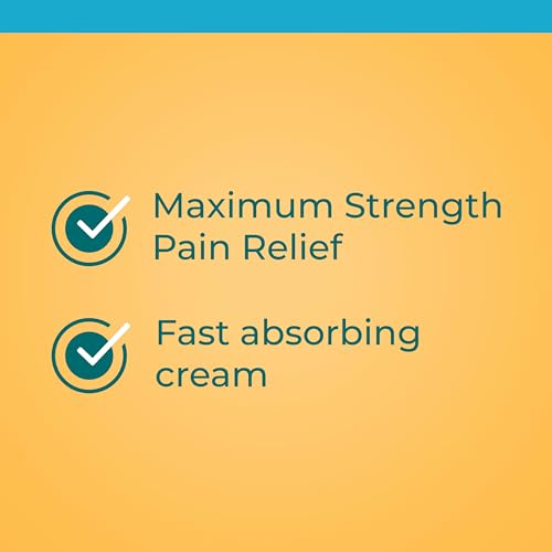 Neosporin + Maximum-Strength Pain Relief Dual Action Cream, First Aid Topical Antibiotic and Analgesic Cream for Wound Car...