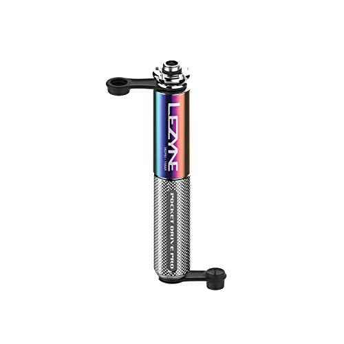 LEZYNE Pocket Drive Pro Mini Bicycle Hand Pump, High Pressure 160 PSI, Presta & Schrader with Valve Core Tool, Alloy Bracket Mount, Grip Textured, Easy to Use Bike Tire Pump