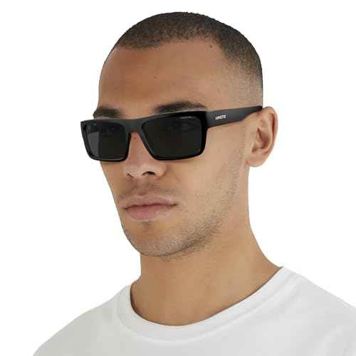 ARNETTE Man Sunglasses Frosted Sage Frame, Dark Green Lenses, 57MM