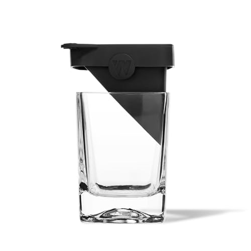 Corkcicle Whiskey Wedge - Premium Old Fashioned Glass with Silicone Ice Mold - For Bourbon, Scotch, & Spirits - Great Gift...
