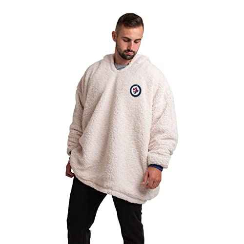 FOCO NHL unisex-adult Nhl Reversible Oversized Sherpa Hoodie Sweatshirt Hoodeez
