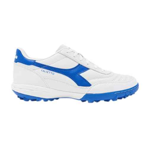 Diadora Calcetto LT Turf Soccer Shoes - Full Grain Leather, Enhanced Cushioning, Anti-Wear Rubber, Synthetic Turf, Optimal Traction and Stability
