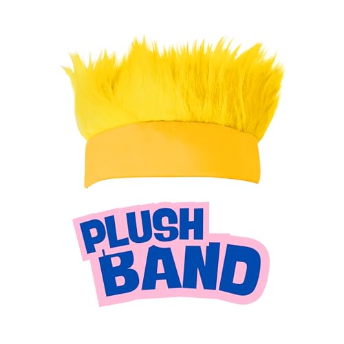 Beistle Yellow Hairy Headband