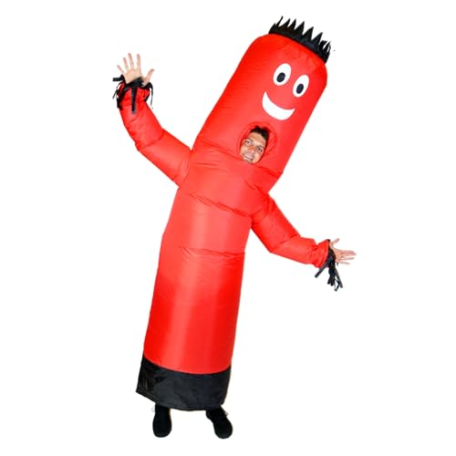 LookOurWay Inflatable Tube Man Costume - Wacky Wavy Arm Guy Funny Inflatable Halloween Costume for Adults