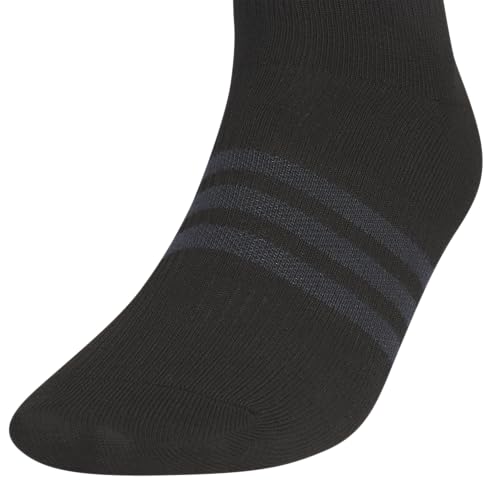 adidas Men's Superlite Quarter Socks 6-pack, Durable, Lightweight, Athletic Breathable With Compression Arch Support