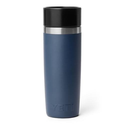 YETI Rambler 16 oz Travel Bottle, Stainless Steel, Vacuum Insulated with Leakproof Commuter Cap, Navy