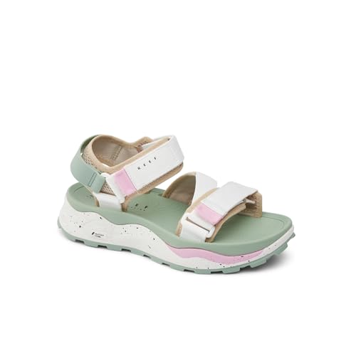 REEF Cross Shore Womens Casual Sport Sandal, Adjustable Straps, Supportive Footbed, No Slip Traction