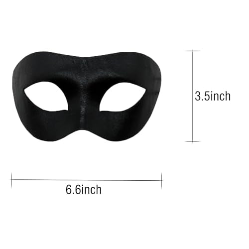 HGJST HGJSTMasquerade Mask for Men Black, Halloween Venetian Adult Masquerade Masks, Black Mardi Gras Mask (Mr.ZL…